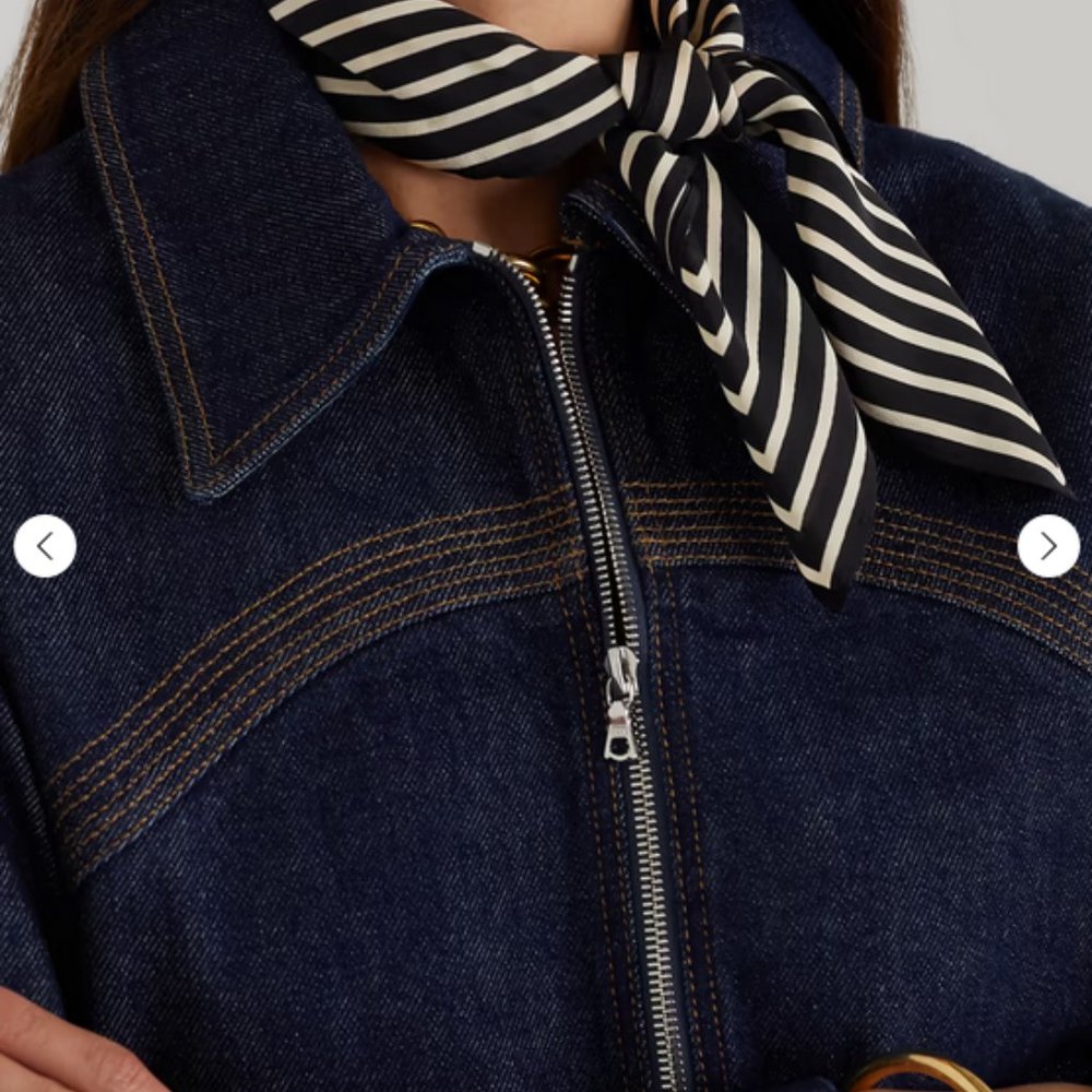 TOTEME Printed silk crepe de chine scarf - Picture 2 of 2